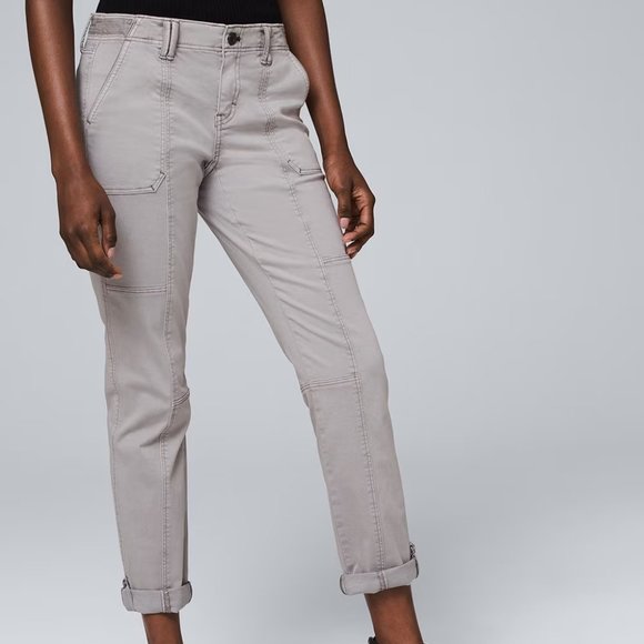 White House Black Market Pants - WHBM Mid-Rise Utility Straight Crops, Size 6, Like New